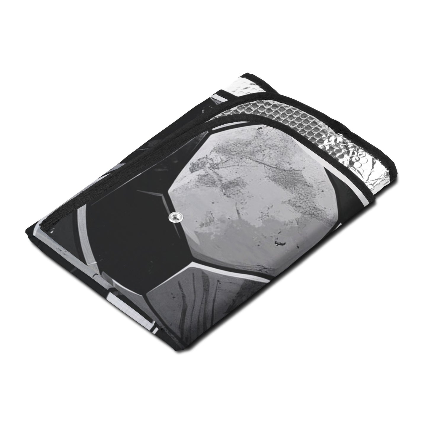 Car Sun Shade - Soccer Themed Christ is King Design